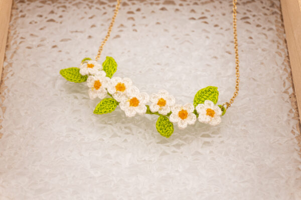 Spring Floret Necklace - white - Image 4